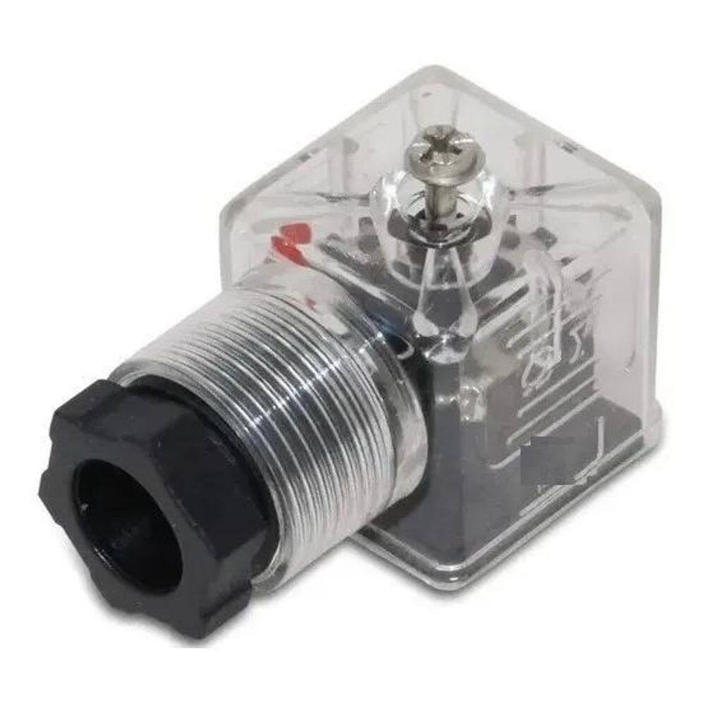 10X Conector Para Bobina Norma Din Válvula Hidráulica Com L
