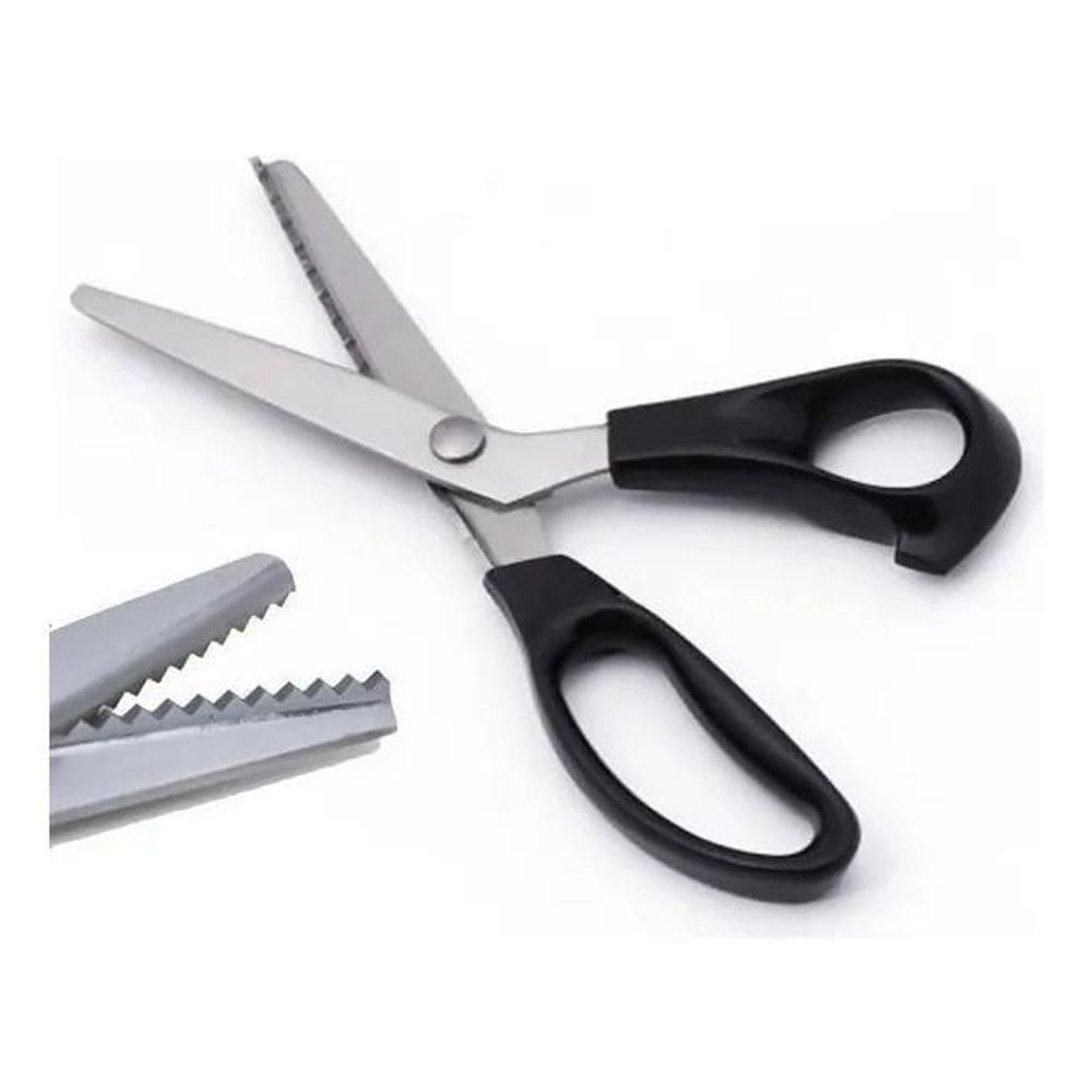 10X Tesoura Picotar Zig Zag Para Tecido Papel Artesanato Cos