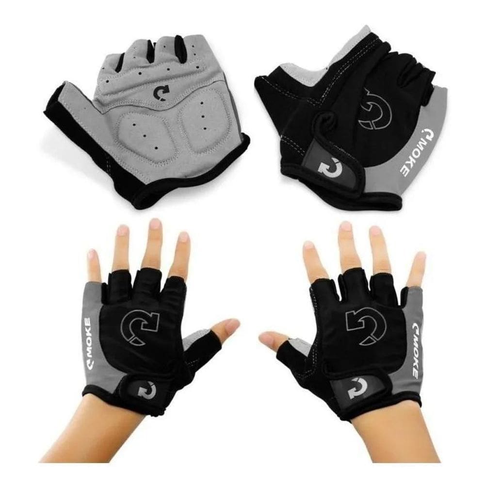 10X Luva Ciclismo Gel Ciclista Meio Dedo Bike Bicicleta