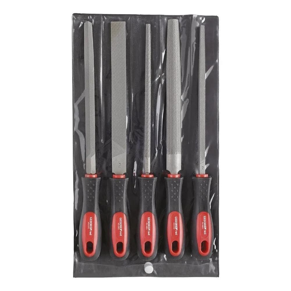 10X Jogo Lima Com Cabo 5 Peças 8 Polegas Gedore Red R930000