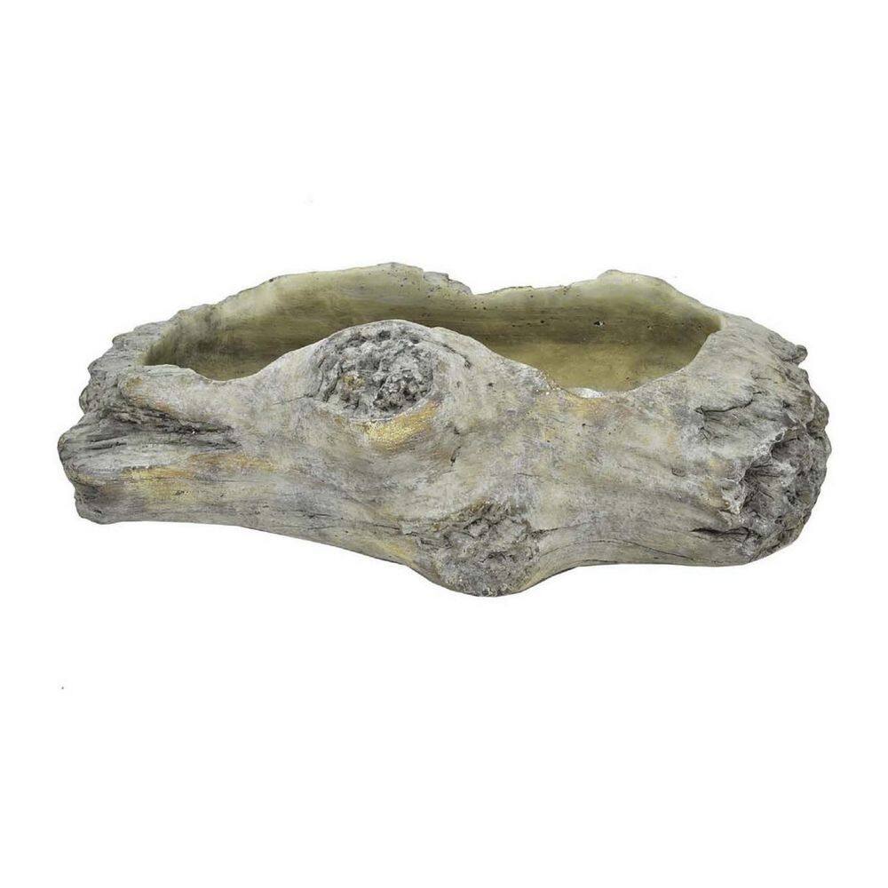 Benzara Paul Planter Grey Terracota Driftwood 41 cm