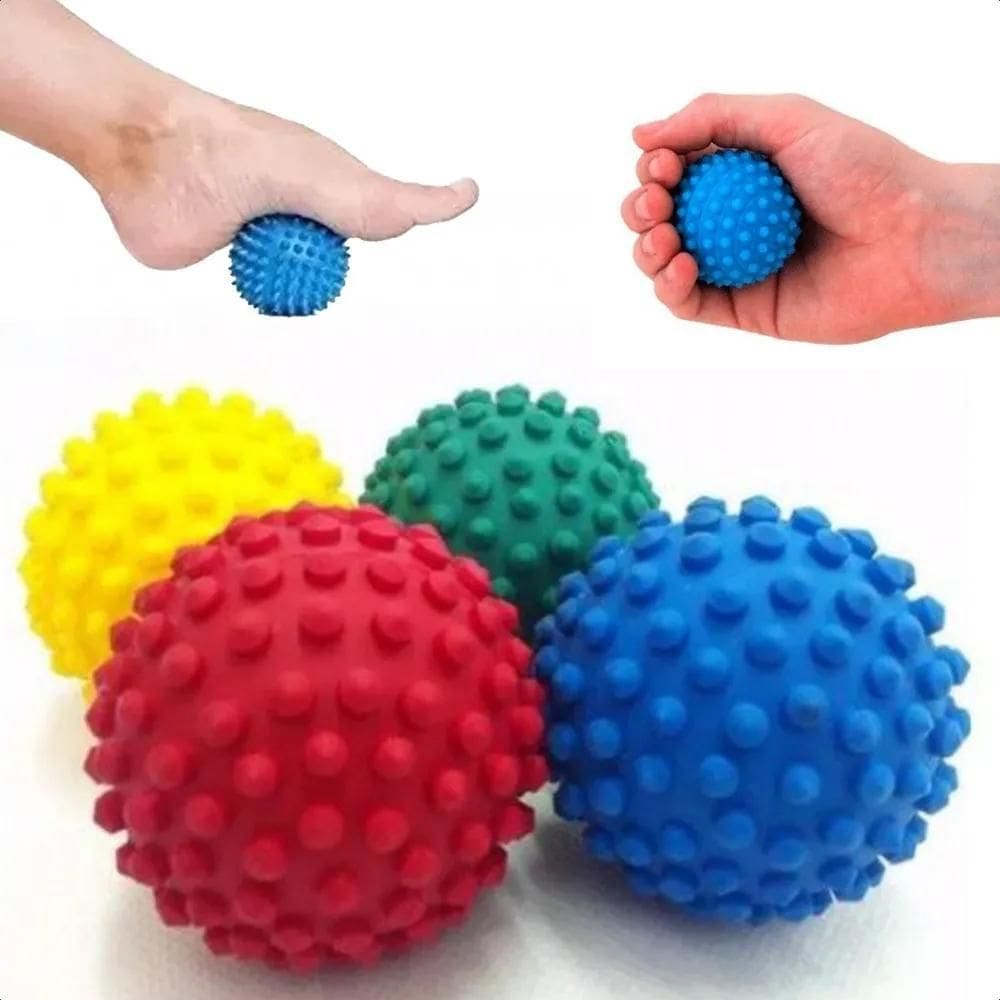 10X Kit 2 Bolinhas Cravo Massagem Mão Fisioterapia Apertar