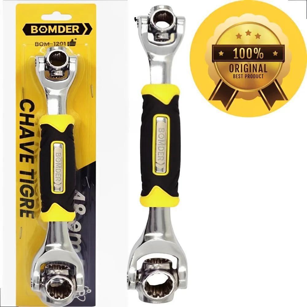 10X Ferramenta Chave Tigre Boca Soquetes 360º Universal 48