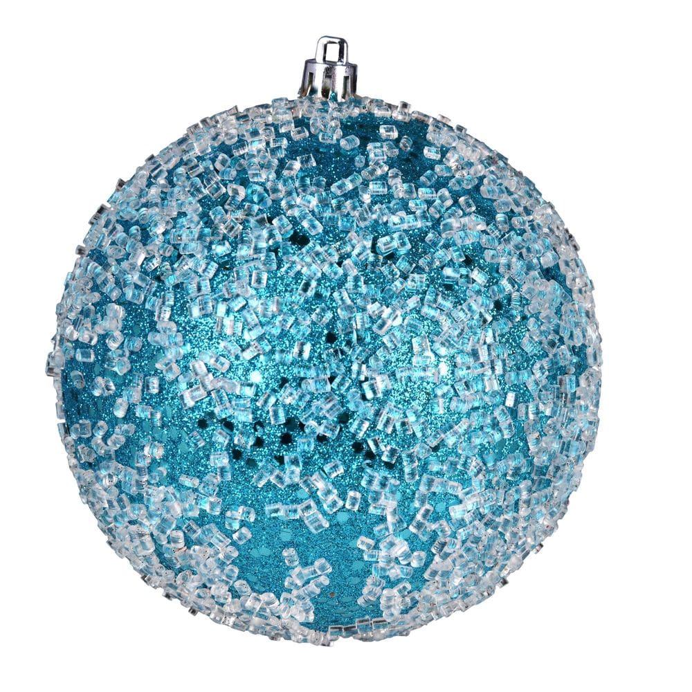 Adorno Colgante Vickerman 15 cm Brillo Turquesa 4 unidades