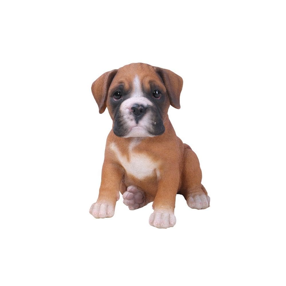 Estátua de cachorro Boxer Hi-Line Gift Ltd., poliresina, interior e exterior