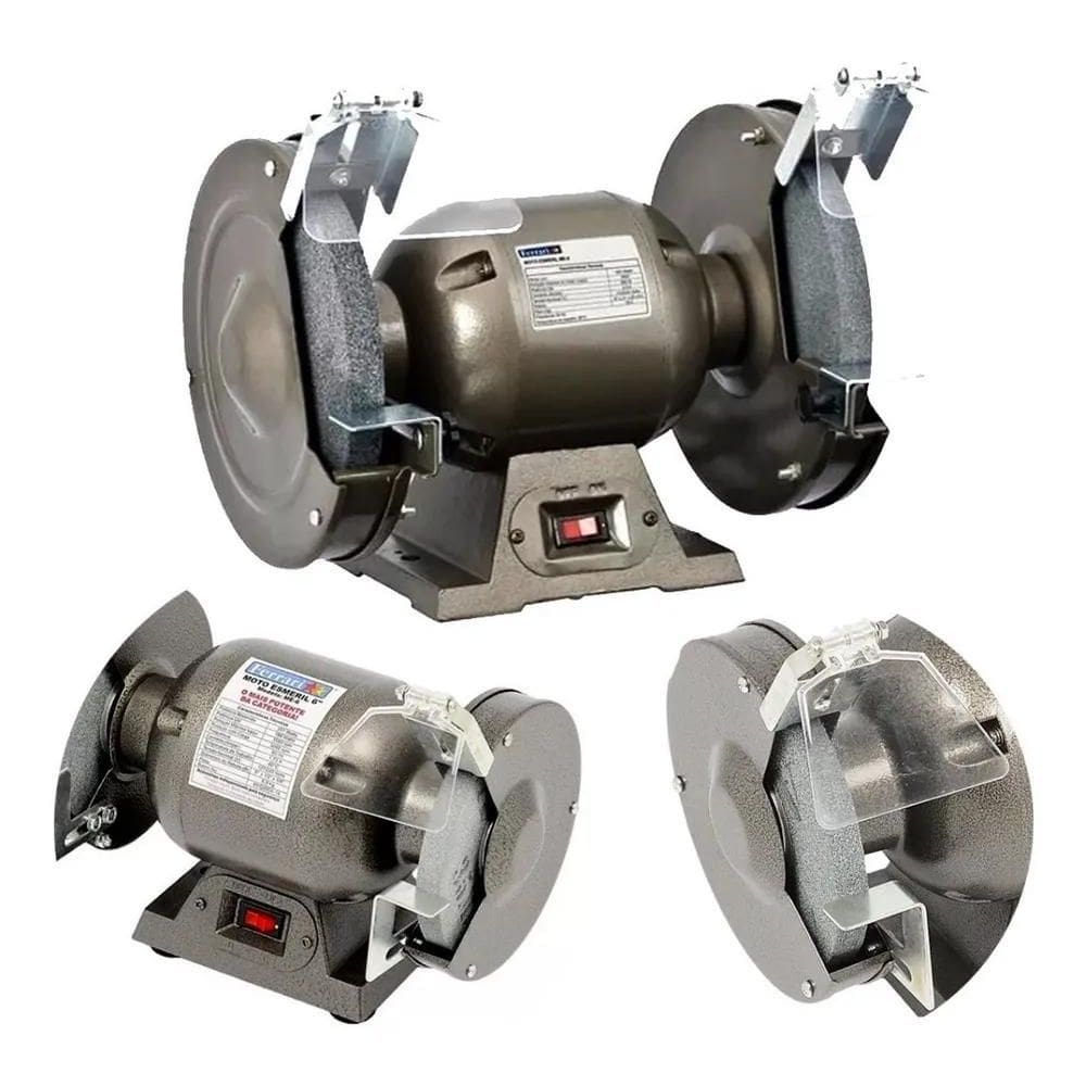 10X Moto Esmeril De Bancada 6`` 357W Bivolt Me-6 Ferrari