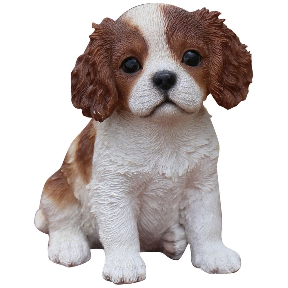 Estátua do cachorrinho King Charles Sculpture Hi-Line Gift Ltd