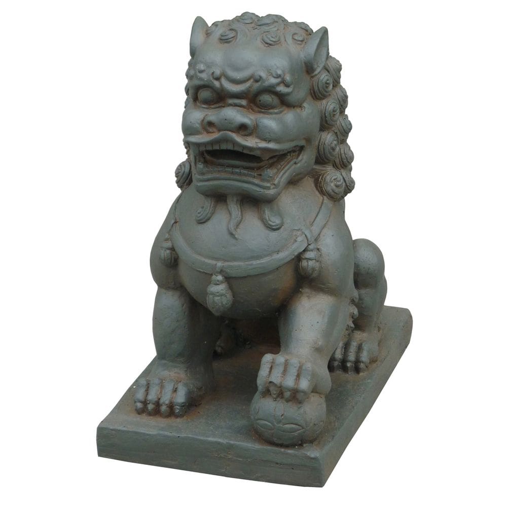 Estátua Sculpture Hi-Line Gift Ltd Foo Dog 36x19x36 cm