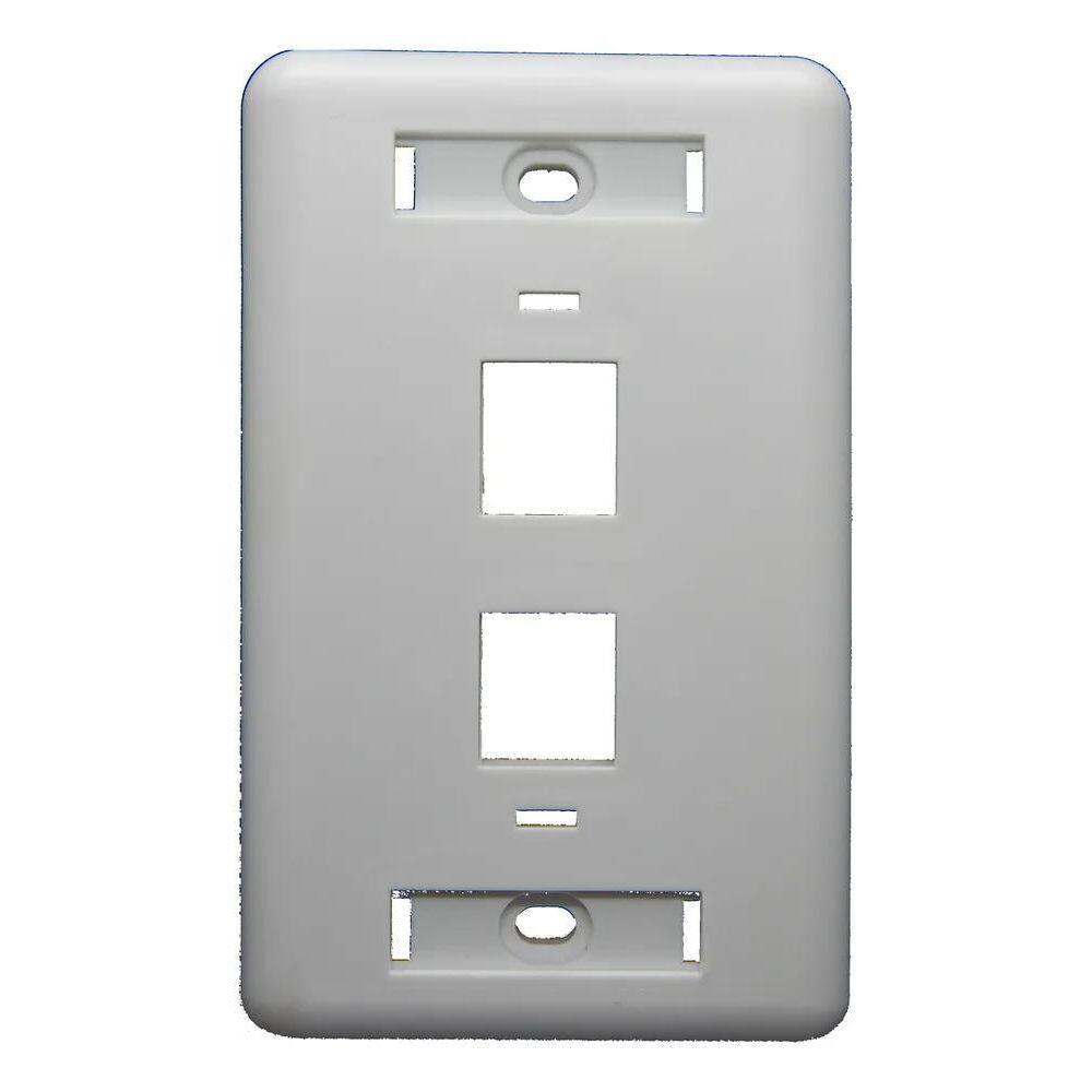 10X 10X Espelho 4X2 2 Portas Keystones Rj45 Rj11 Rede Lan B