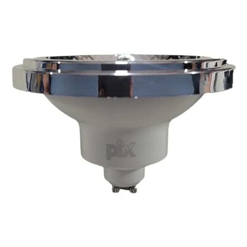 10X Lâmpada Led Ar111 12W 2700K 24 Graus Gu10 Luz Amarela
