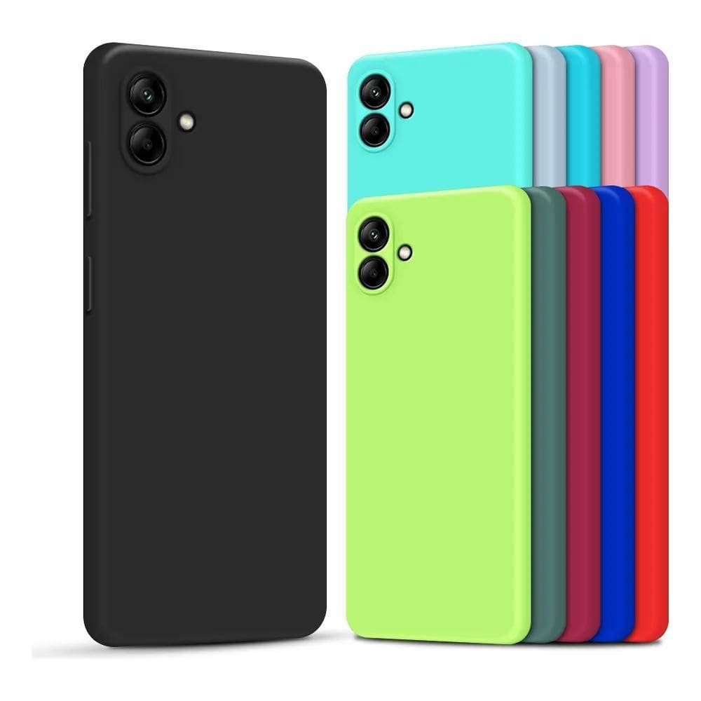 10X Capa Capinha Compatível Com Galaxy A05 Silicone Aveluda