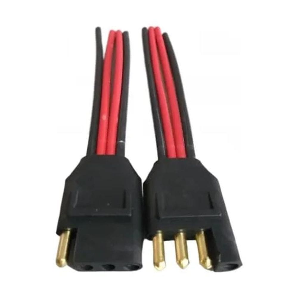 10X Conector Reforçado 4 Vias Fio 4,00Mm Chicote Plug Caixa