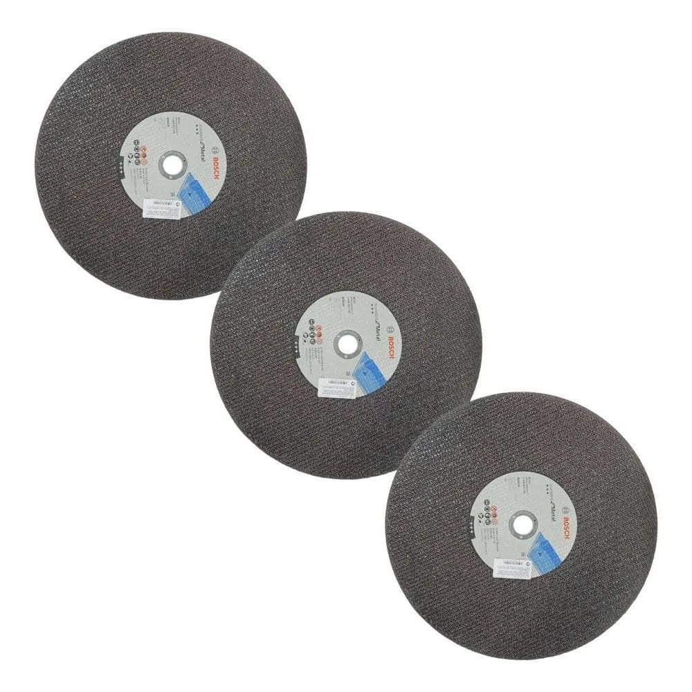 10X Kit 3 Disco Corte 14 Pol Ferro Para Policorte Bosch 2 T