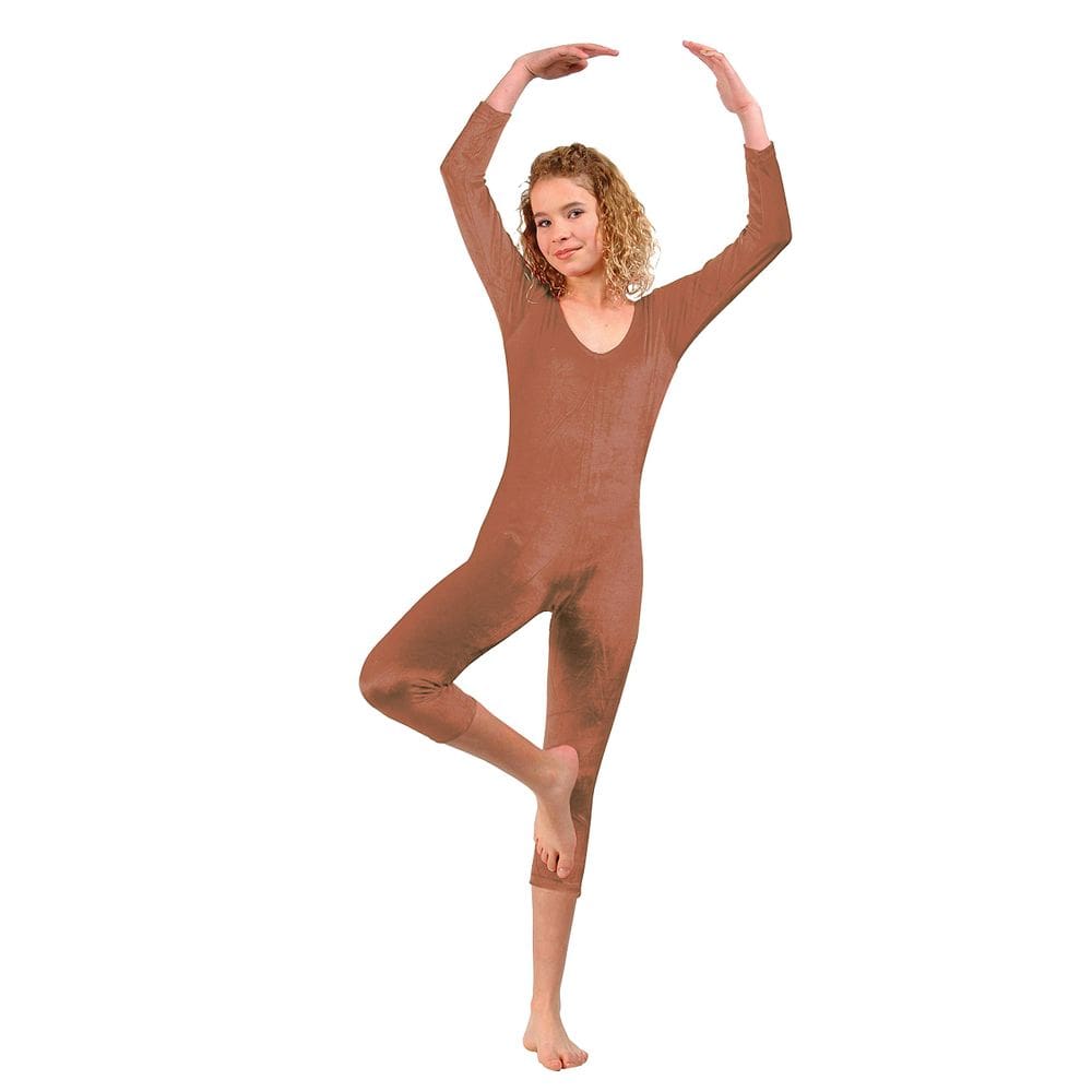 Mono de terciopelo para niña RG disfraz marrón talla grande 10-12