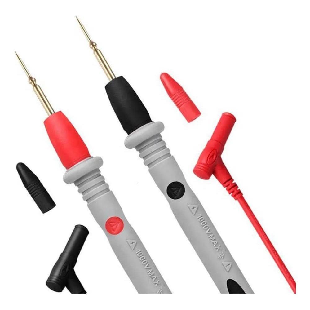 10X Cabo De Prova Para Multímetro Ponta Fina Agulha 1000V -