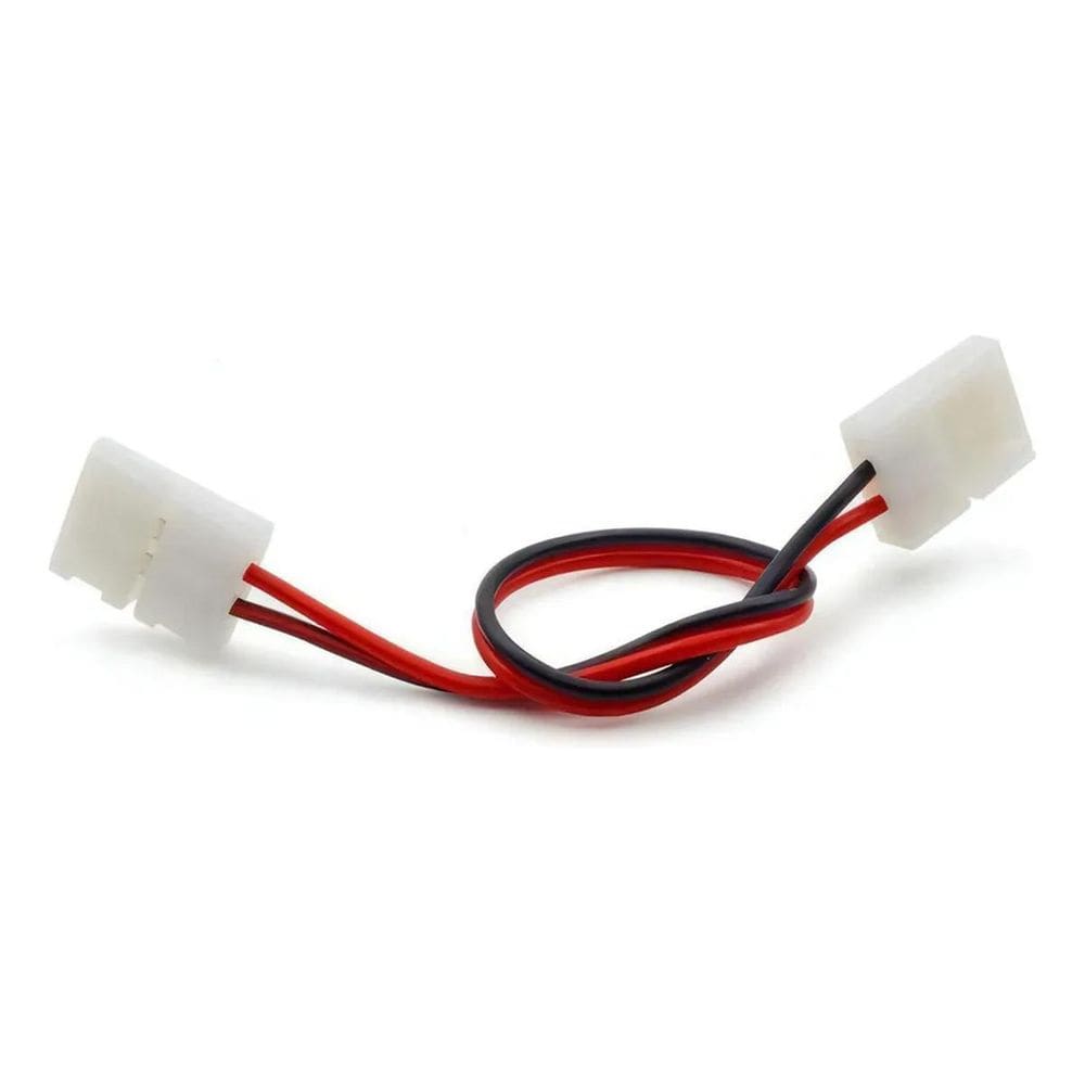 10X Conector Fita Led 10Mm 5050 - 2 Vias - Com Fio - 5 Unid.