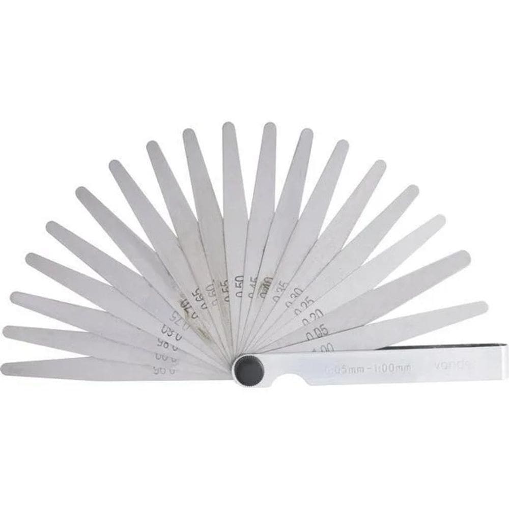 10X Cálibre De Folga Com 20 Lâminas 0,05 A 1 Mm Cf020 Vonde