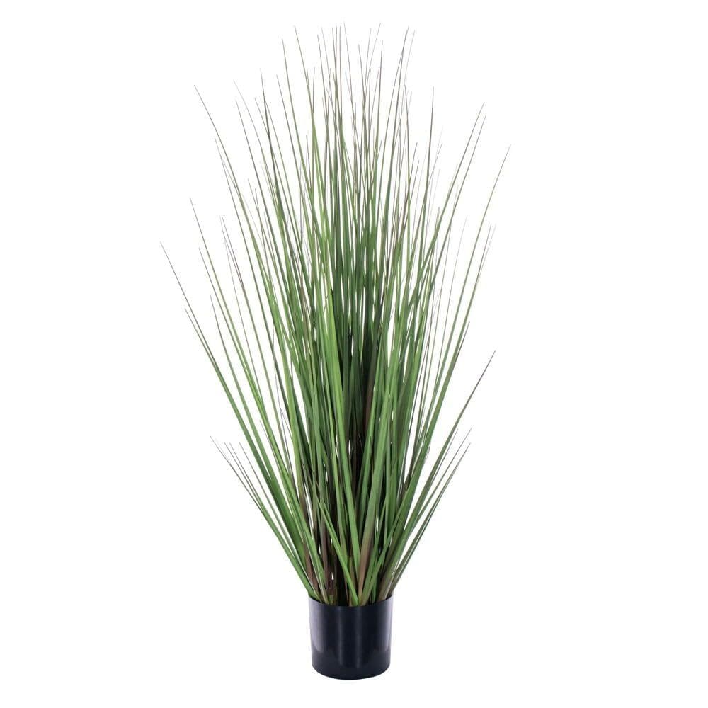 Capim de linho artificial em vaso Vickerman 91 cm Verde Borgonha