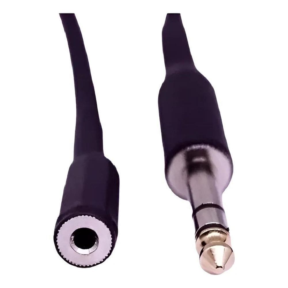 10X Cabo P10 Macho X P2 Stereo Femea Extensor 5 Metros