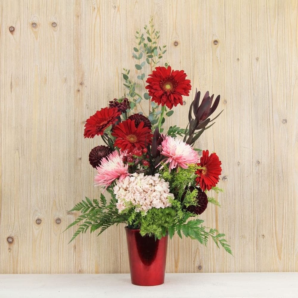 Planter Cheung`s PP-106SR 5” de plástico reciclado vermelho