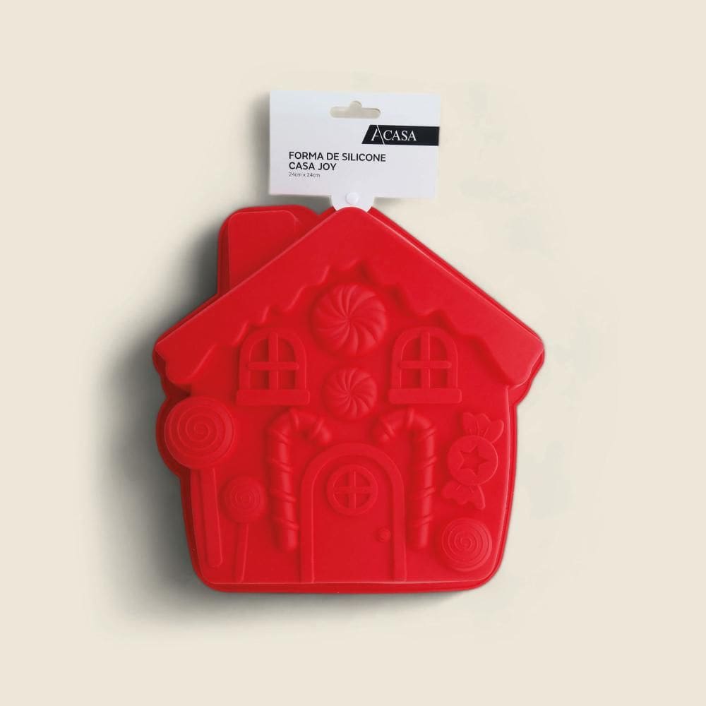 Forma de Silicone Casa Vermelho 24x24cm - A\CASA