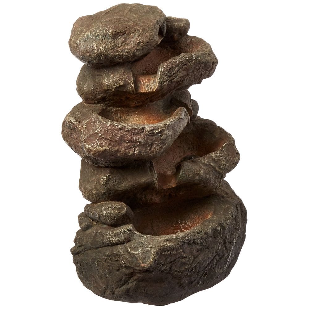 Fountain Hi-Line Gift Ltd, bege de vários níveis, 18x14x28 cm