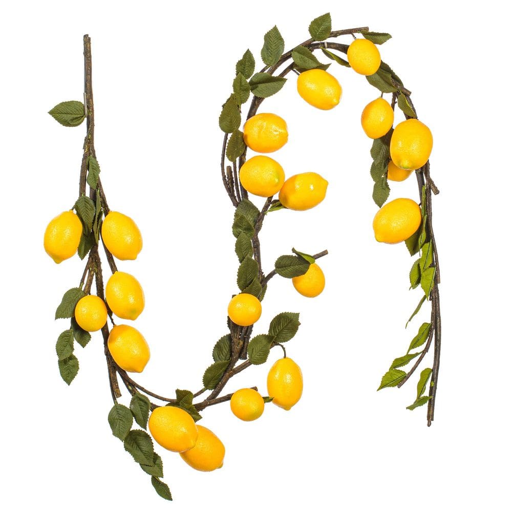 Garland Vickerman 152cm Artificial Limão Verde Amarelo