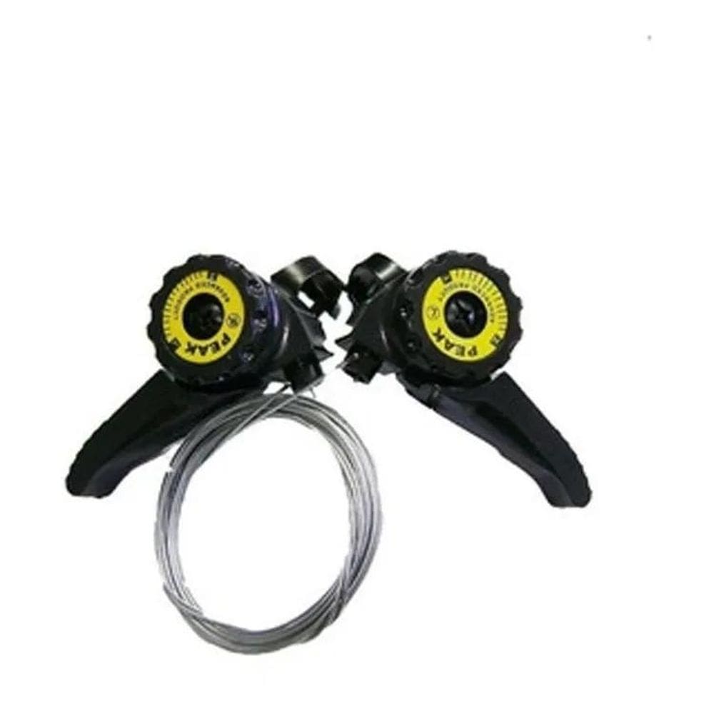 10X Alavanca Trocador De Marcha 18V Naylon Com Cabos Bicicl