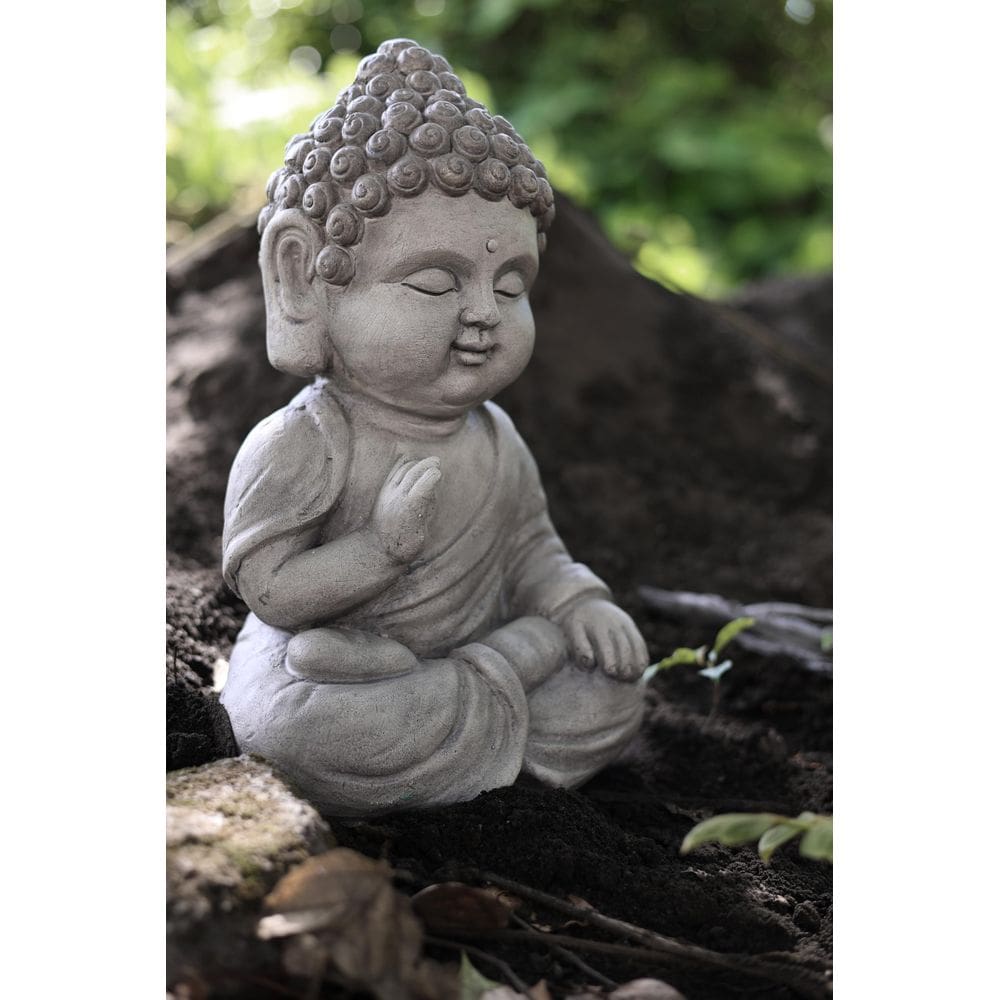 Estátua de Buda meditando Hi-Line Gift Ltd. 36 cm de magnésio