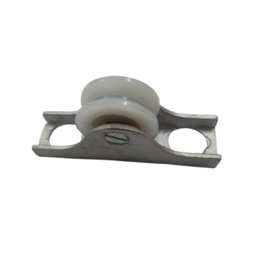 Roldana Nylon Branca Maciça 50(2) Tipo V Para Suporte De Alumínio - Ferrosul