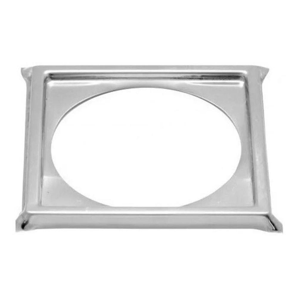 10X Porta Grelha Ralo Click 15X15 Suporte Cromado Inox
