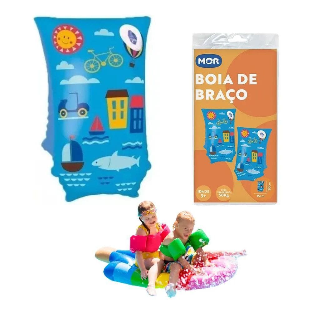 10X Boia Reforçada De Braço Inflável Infantil Até 50Kg Core
