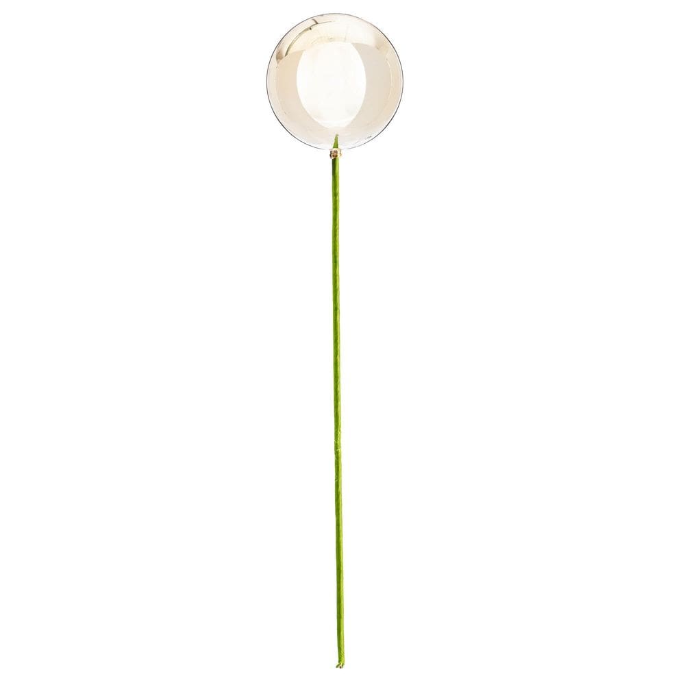 Bastão de ornamento Vickerman de 10 cm x 46 cm de champanhe Shiny Ball, pacote com 6