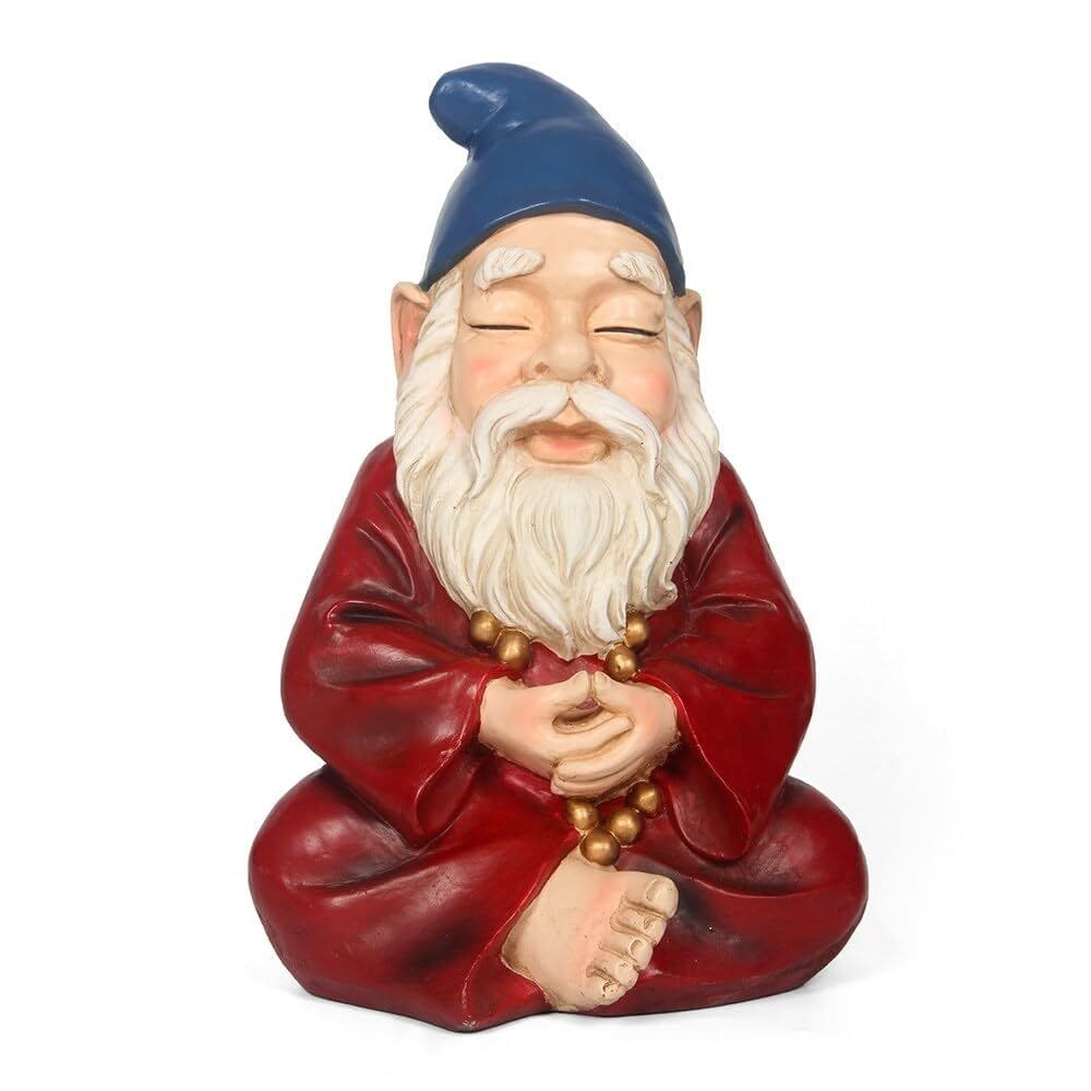 Estatueta Hi-Line Gift Zen Gnome 38 cm, interior e exterior