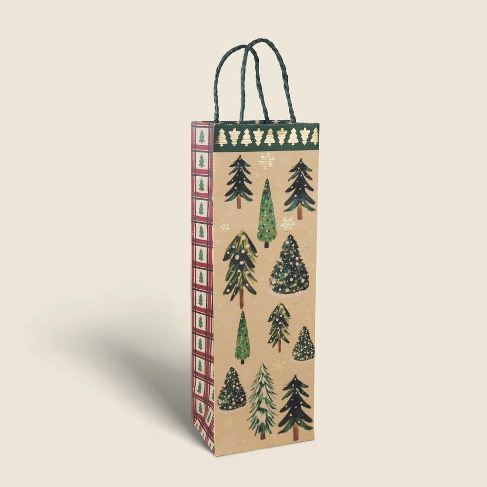 Sacola para Vinho Christmas Tree 36x12 - A\CASA