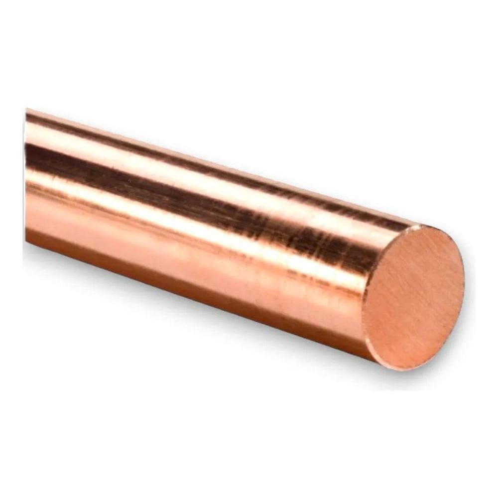 10X Barra Redonda De Cobre Puro 1/2 Pol 12,7Mm X 30Cm