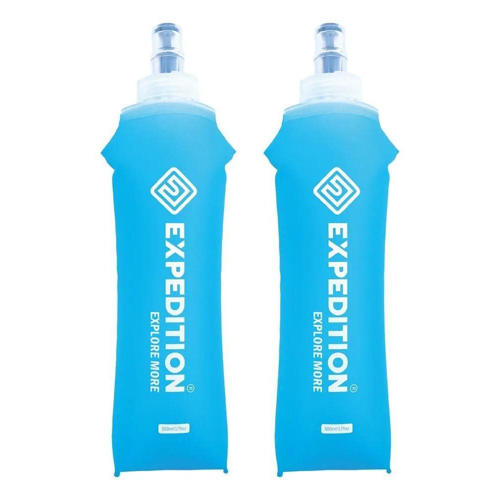 10X 2 Garrafas Squeeze Soft Flask Silic. 500Ml Portátil Dob