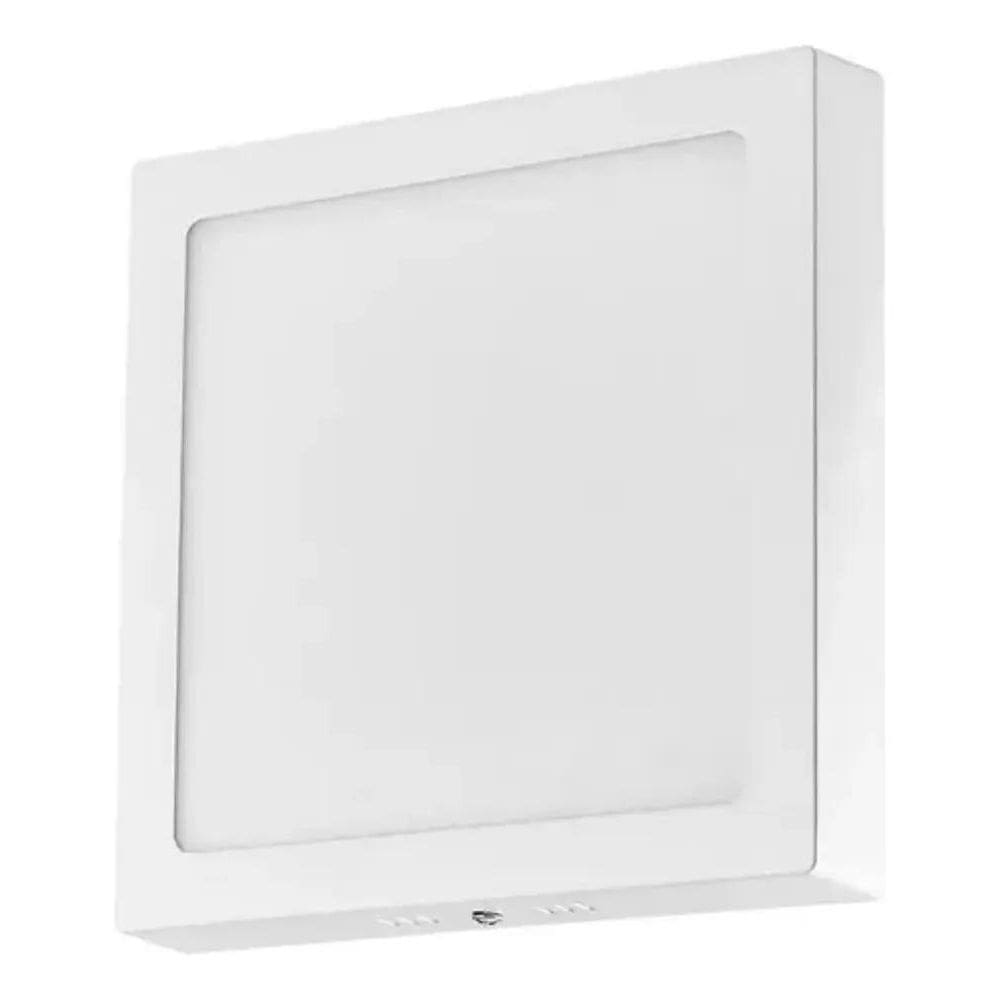 10X Painel Plafon Led 24W Quadrado Sobrepor Bco Frio 30X30