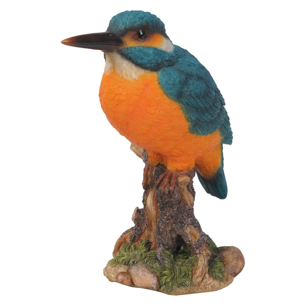 Decoração de exterior Hi-Line Gift Ltd Kingfisher Poli-Resina