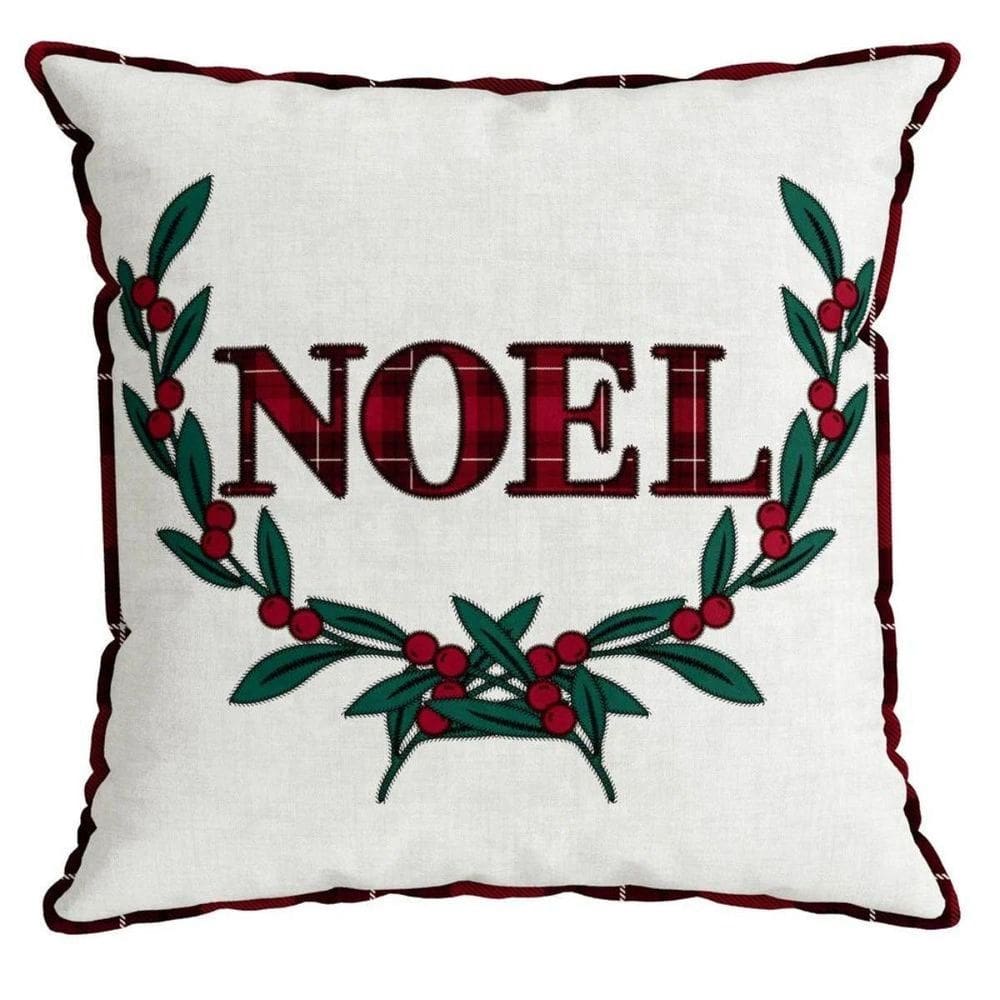 Almofada Natalina Bordado Noel 445483 43X43Cm Belchior