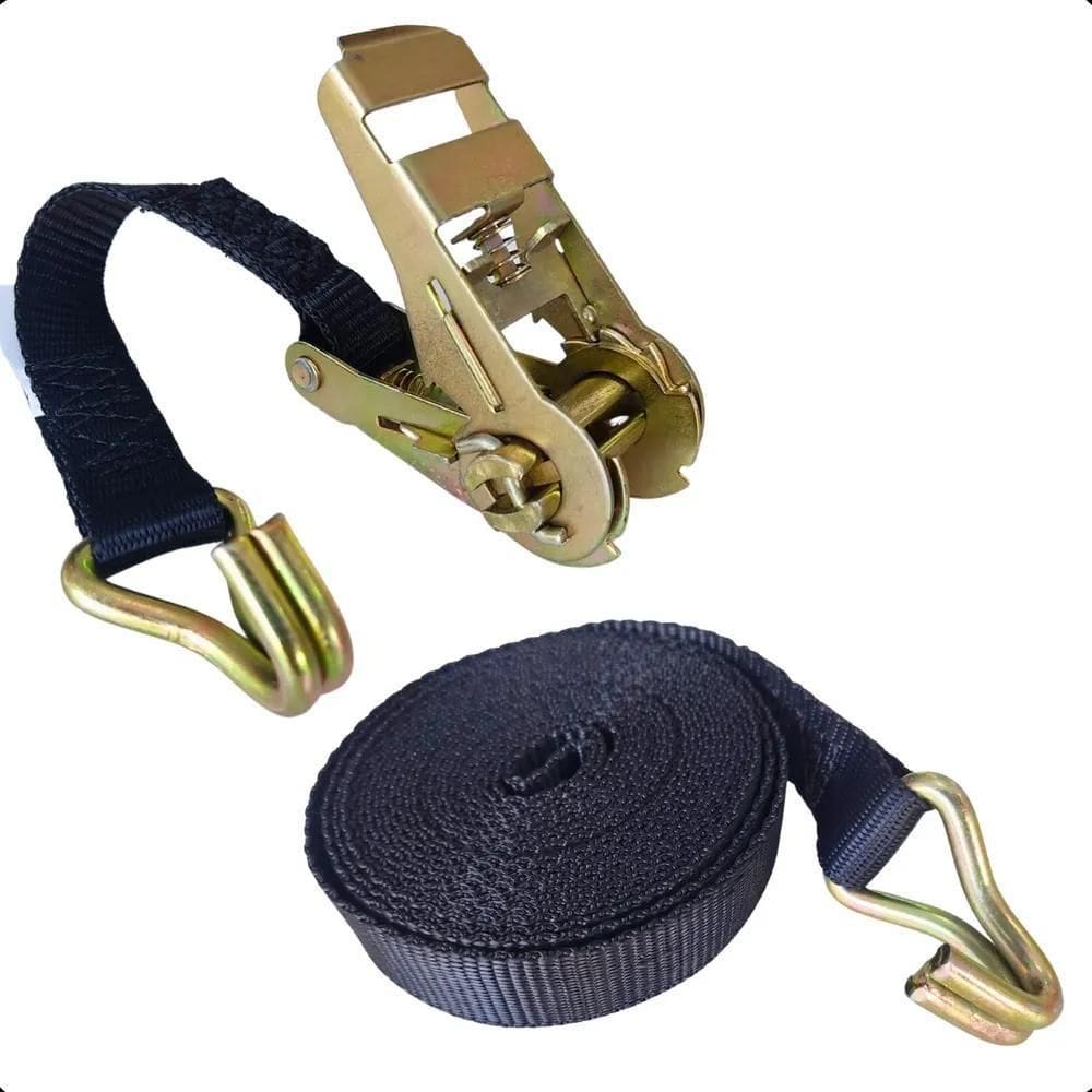 10X Cinta Catraca Para Amarrar Carga Com Catraca 4,5 Metros