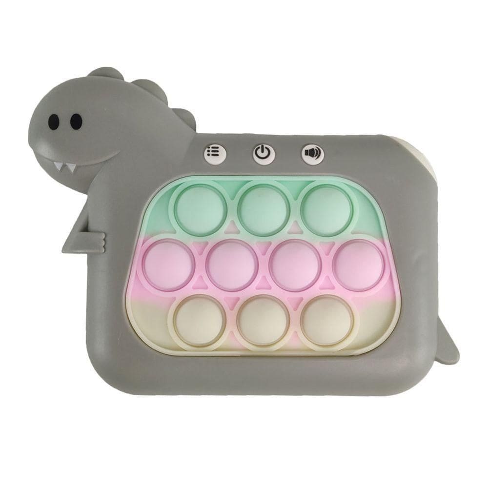 Pop It Mini Game Interativo Som Luzes Dinossauro 4 Modos Relaxante Anti desconforto Sensorial Fidget