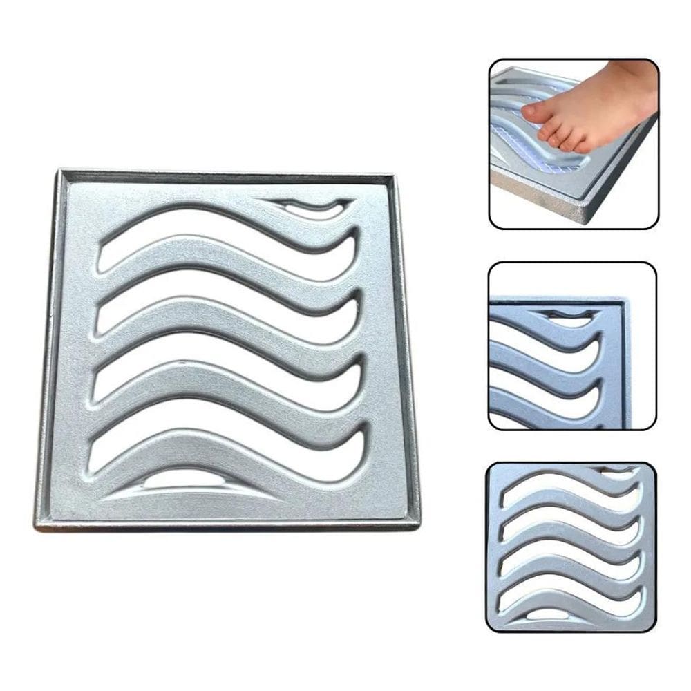 10X Ralo Grelha 20X20Cm Anti Inseto Com Aro De Fixação Alum