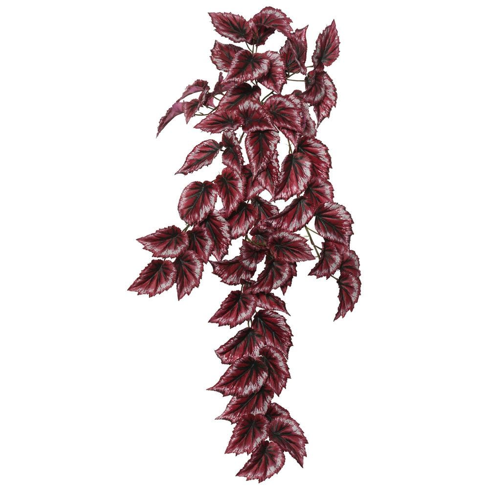 Planta artificial Vickerman 97 cm Red Begonia Hanging Bush