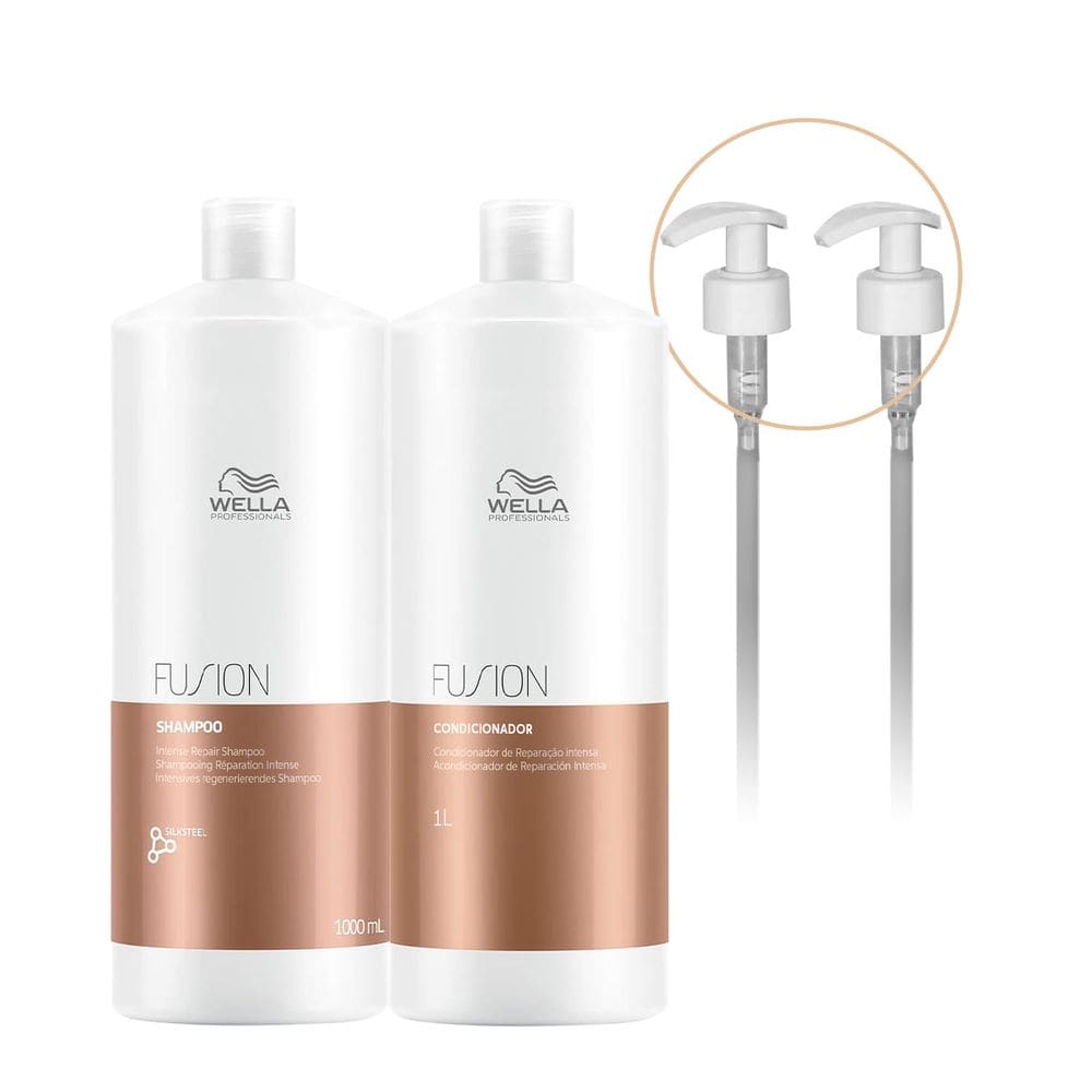 Kit Wella Professionals Fusion Shampoo Condicionador e Válvula (4 produtos)