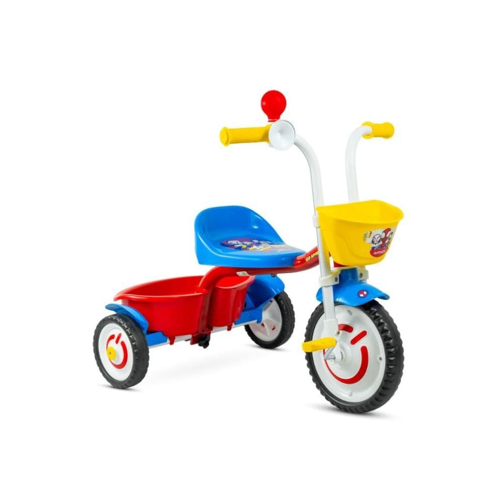 Triciclo Infantil Spider Man Azul - Nathor
