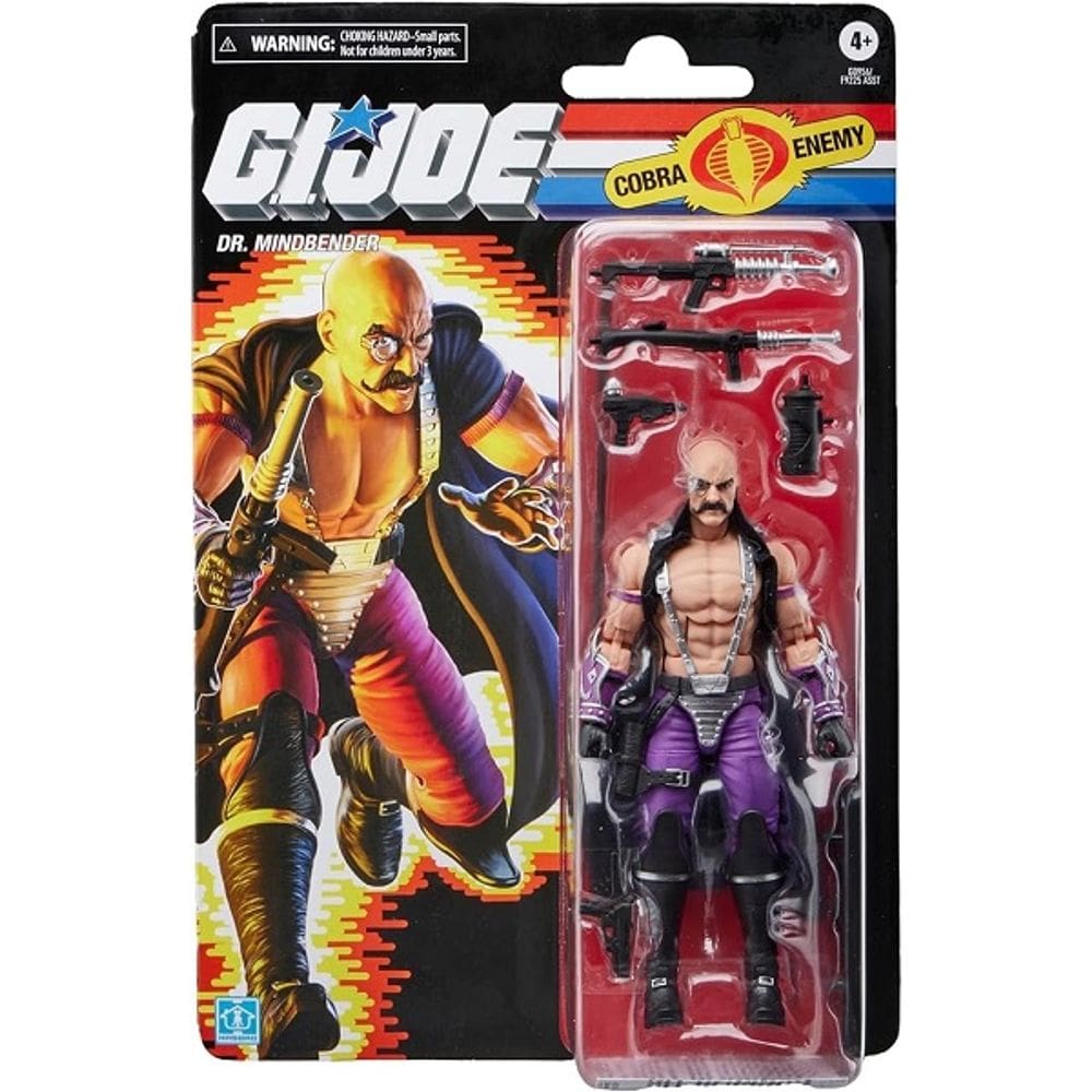.i. Joe Retro Collection Boneco Cobra Enemy Dr. Mindbender Articulado 15 cm - Hasbro