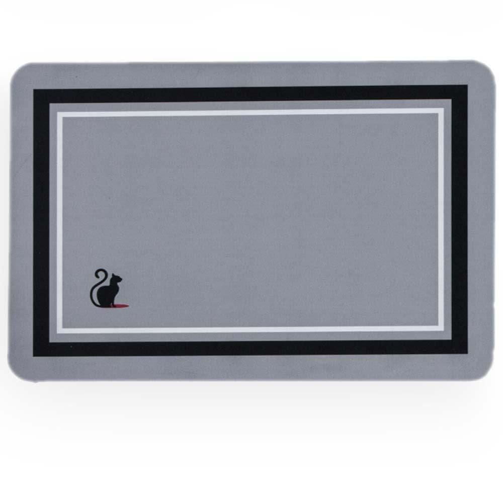 Tapete Antiderrapante Decore Slim Gatito 50x70cm - Kacyumara