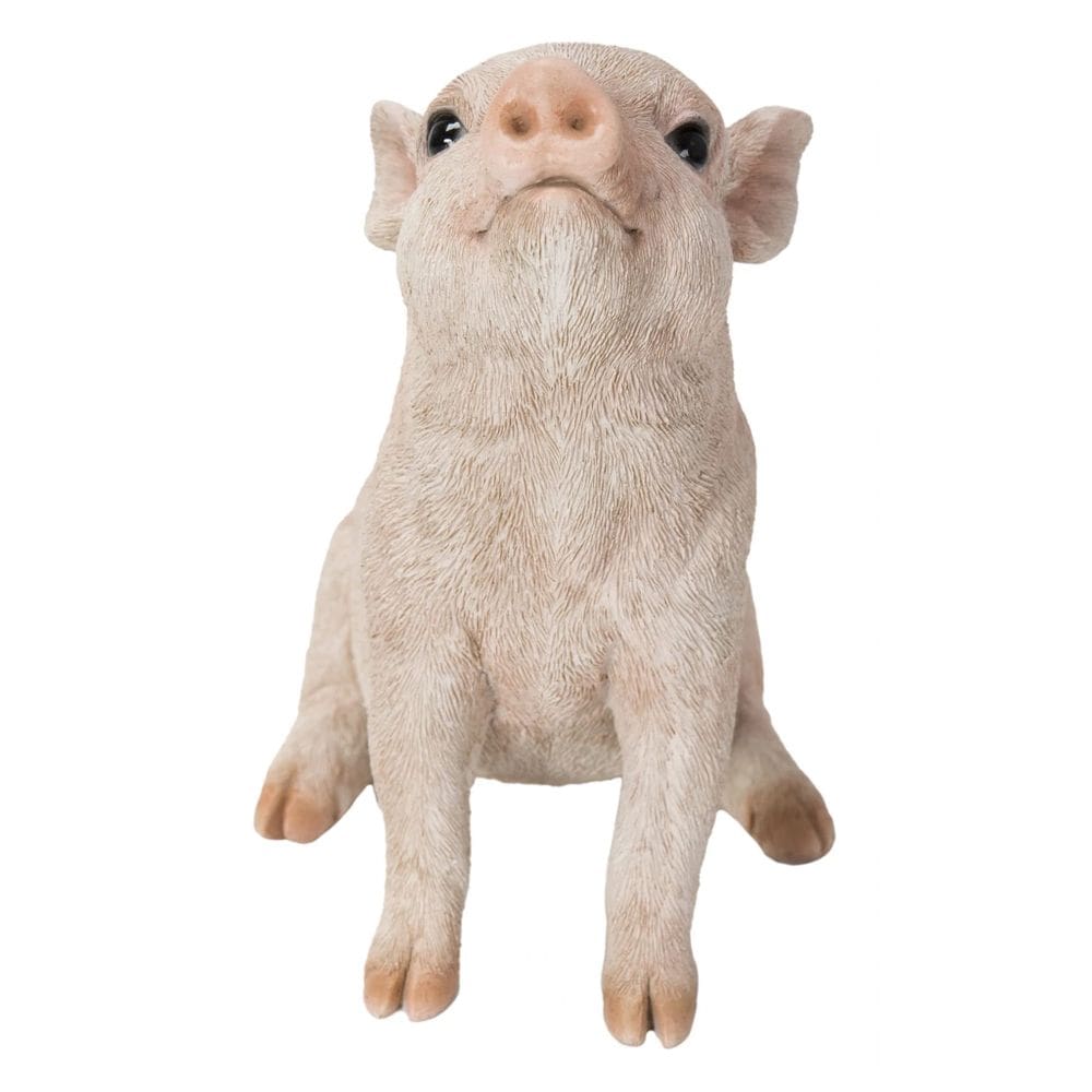 Estatueta Hi-Line Gift Ltd Baby Pig 16 cm rosa para interior e exterior