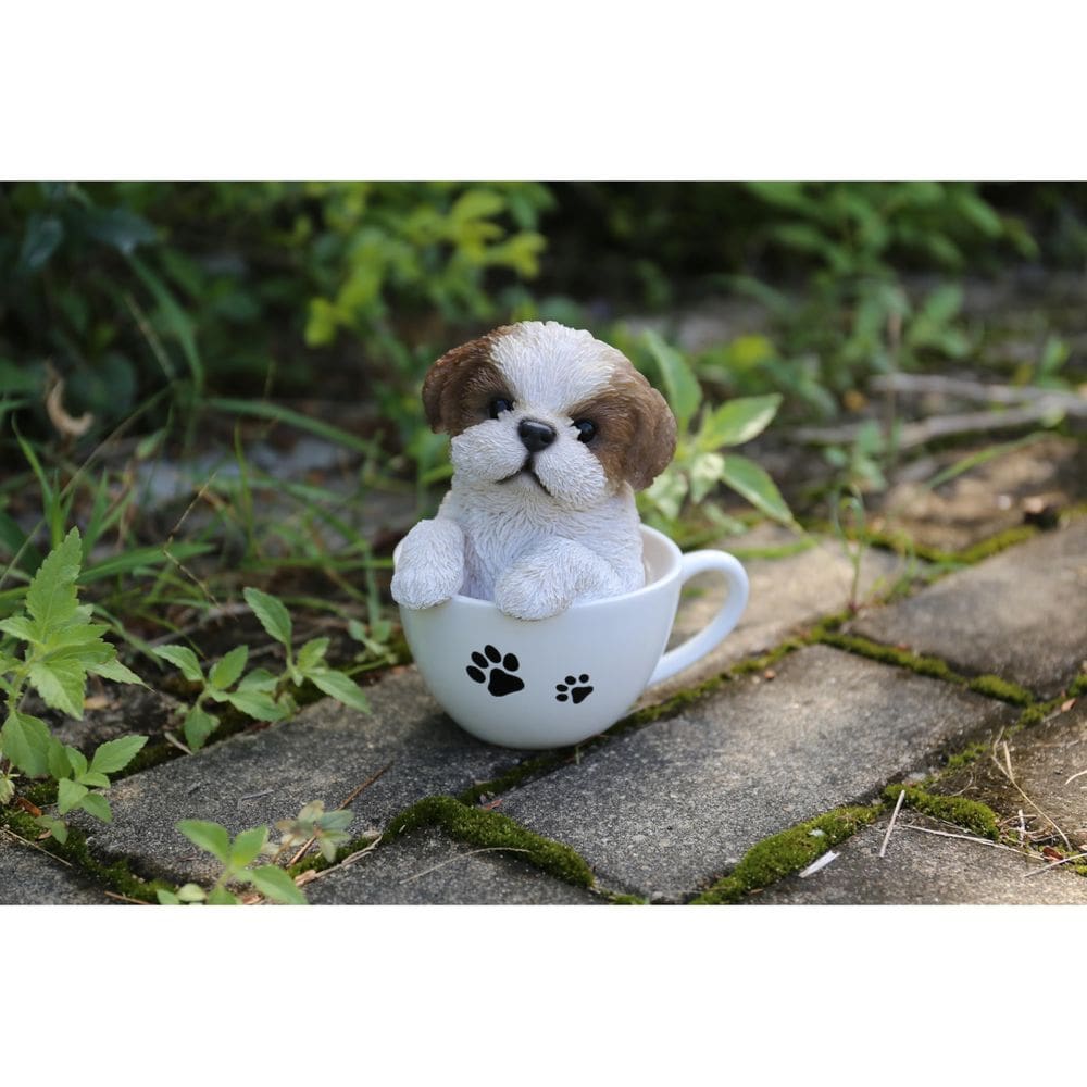 Estatueta Hi-Line Gift Ltd Teacup Shih Tzu Puppy